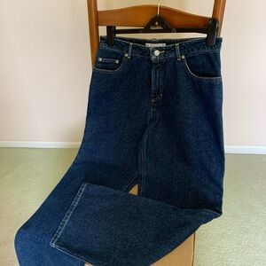 Wide Leg, High rise Denim